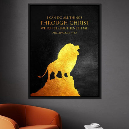 Philippians 4:13 Canvas Wall Art