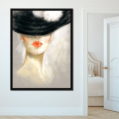Chic Portrait Canvas Wall Art