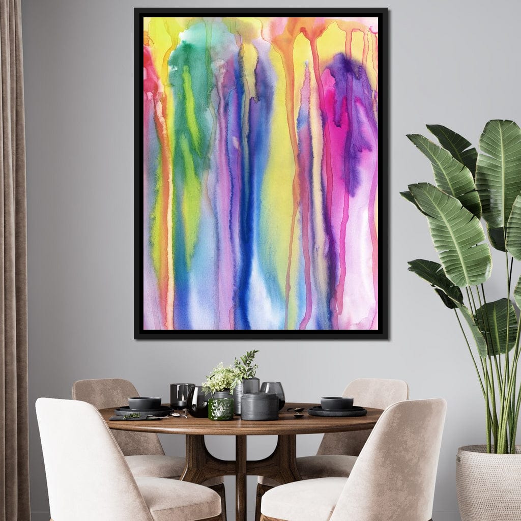 Watercolor Drip Canvas Wall Art
