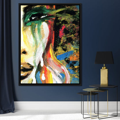 Emotional Lady Canvas Wall Art