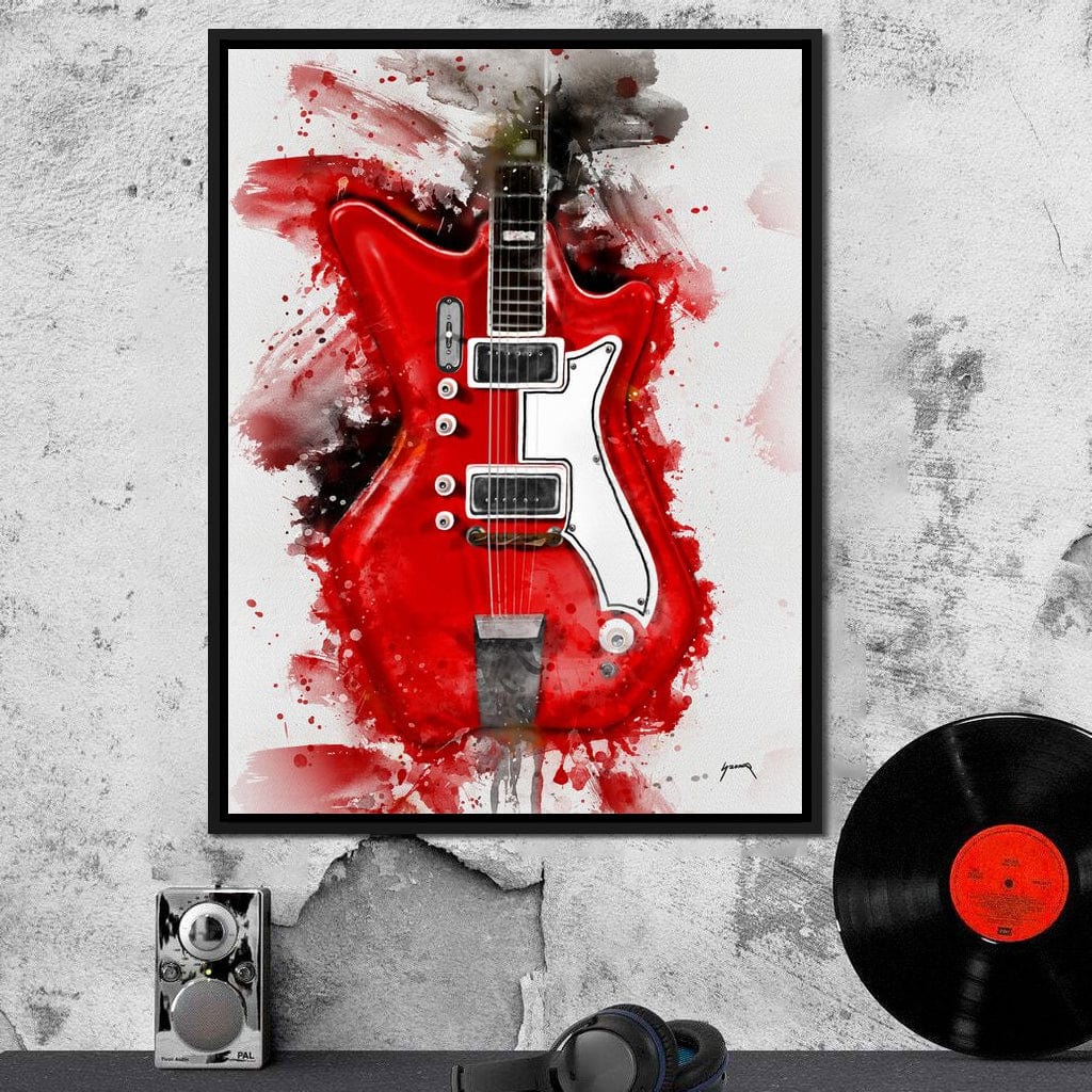 Jack White's Guitar Canvas Wall Art