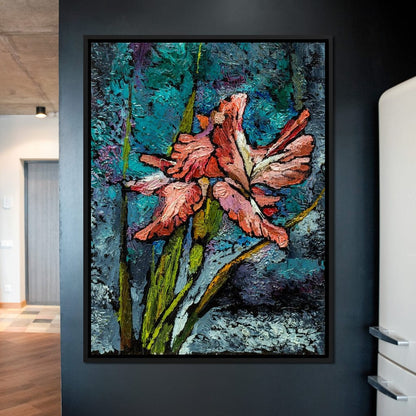 Red Iris Canvas Wall Art