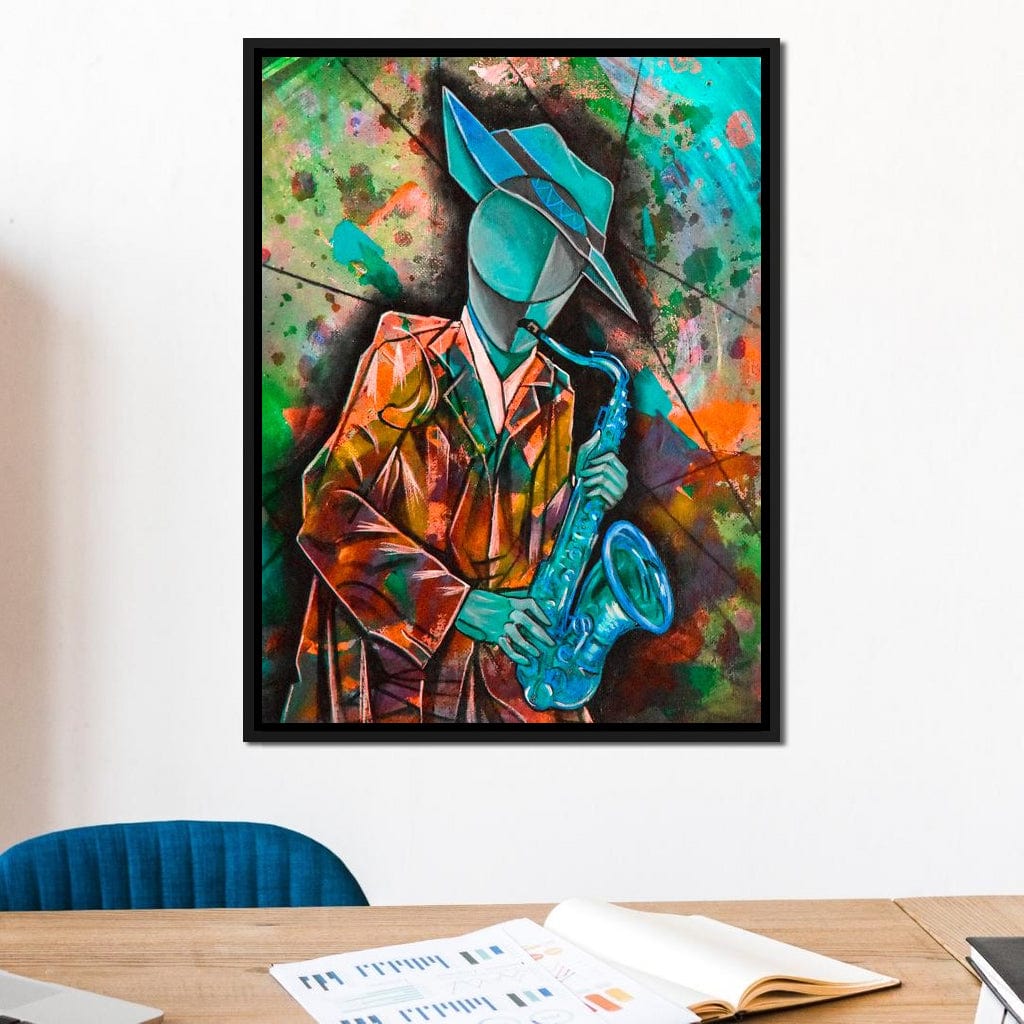 Soul Jazz Player Canvas Wall Art