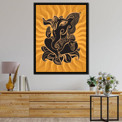 Ganesh Wisdom Canvas Wall Art