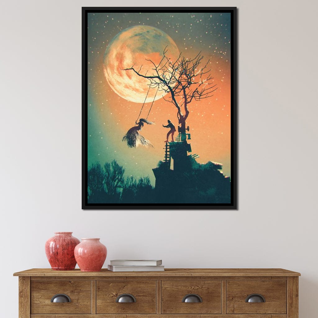Tree Swing Canvas Wall Art
