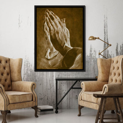 Praying Hands Canvas Wall Art