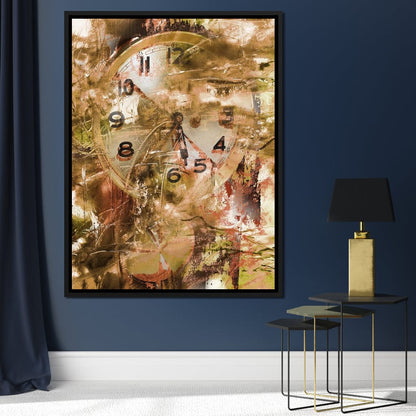 Psychedelic Clock Canvas Wall Art