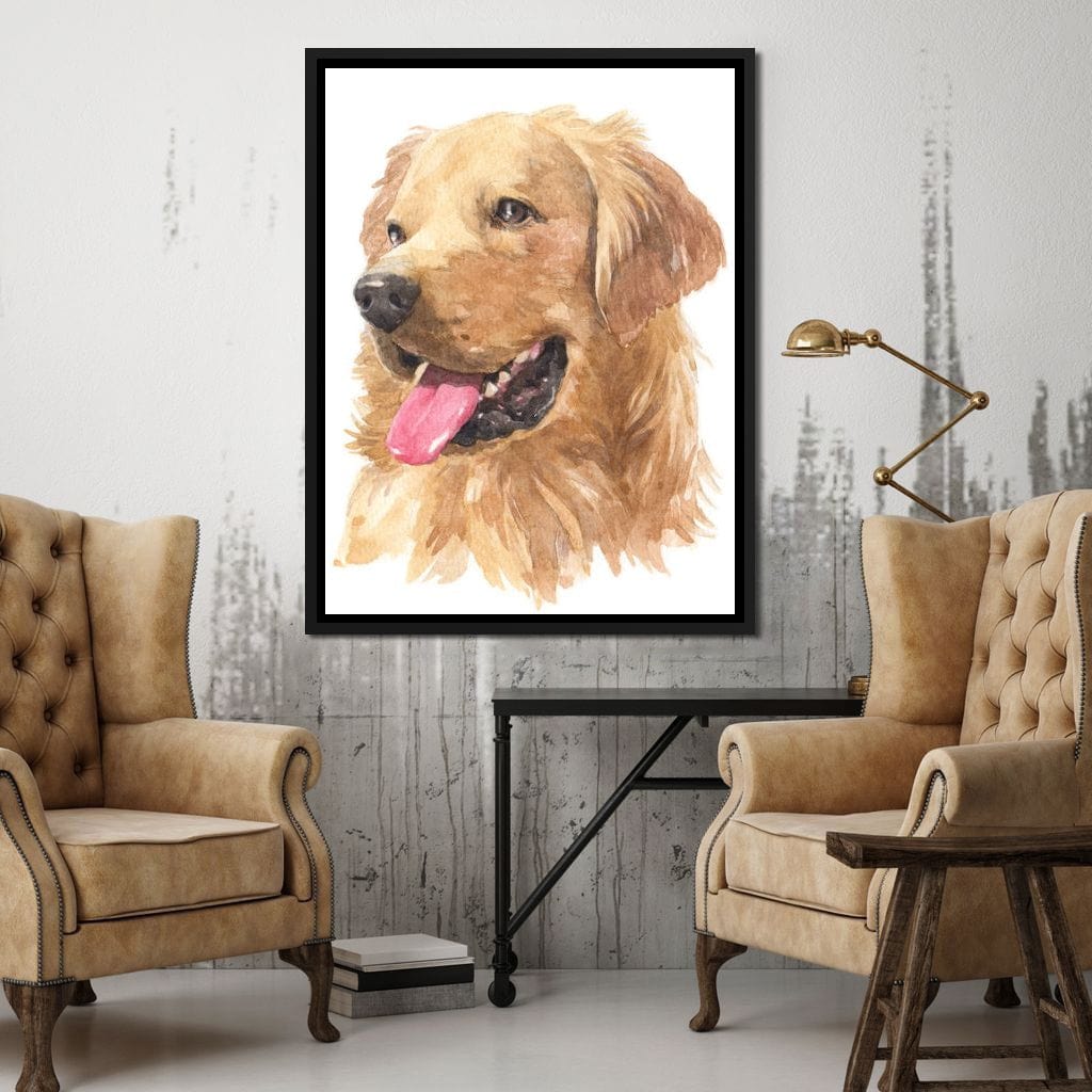 Golden Retriever Canvas Wall Art