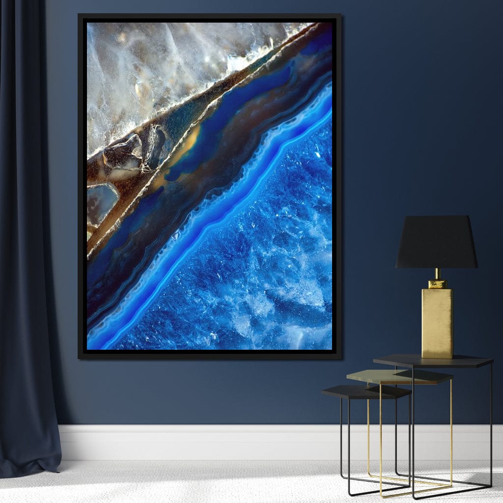 Blue Stone Canvas Wall Art