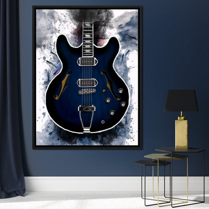 Gary Clark Jr's Electric Guitar Canvas Wall Art