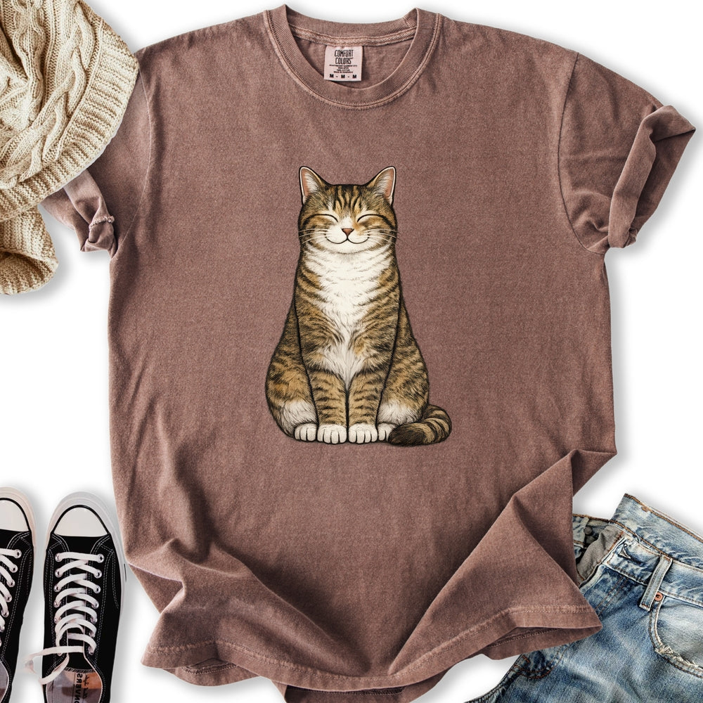 Smiling Brown Mackerel Tabby Relaxed Tee