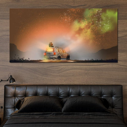 Admiring the Milky Way Canvas Wall Art