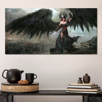 Dark Crow General Canvas Wall Art