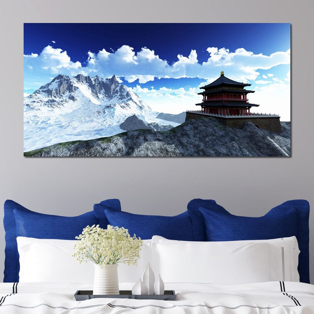 Sun Temple Canvas Wall Art