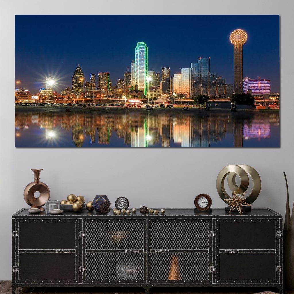 Dallas Skyline Canvas Wall Art