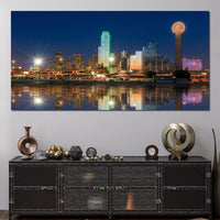 Dallas Skyline Canvas Wall Art