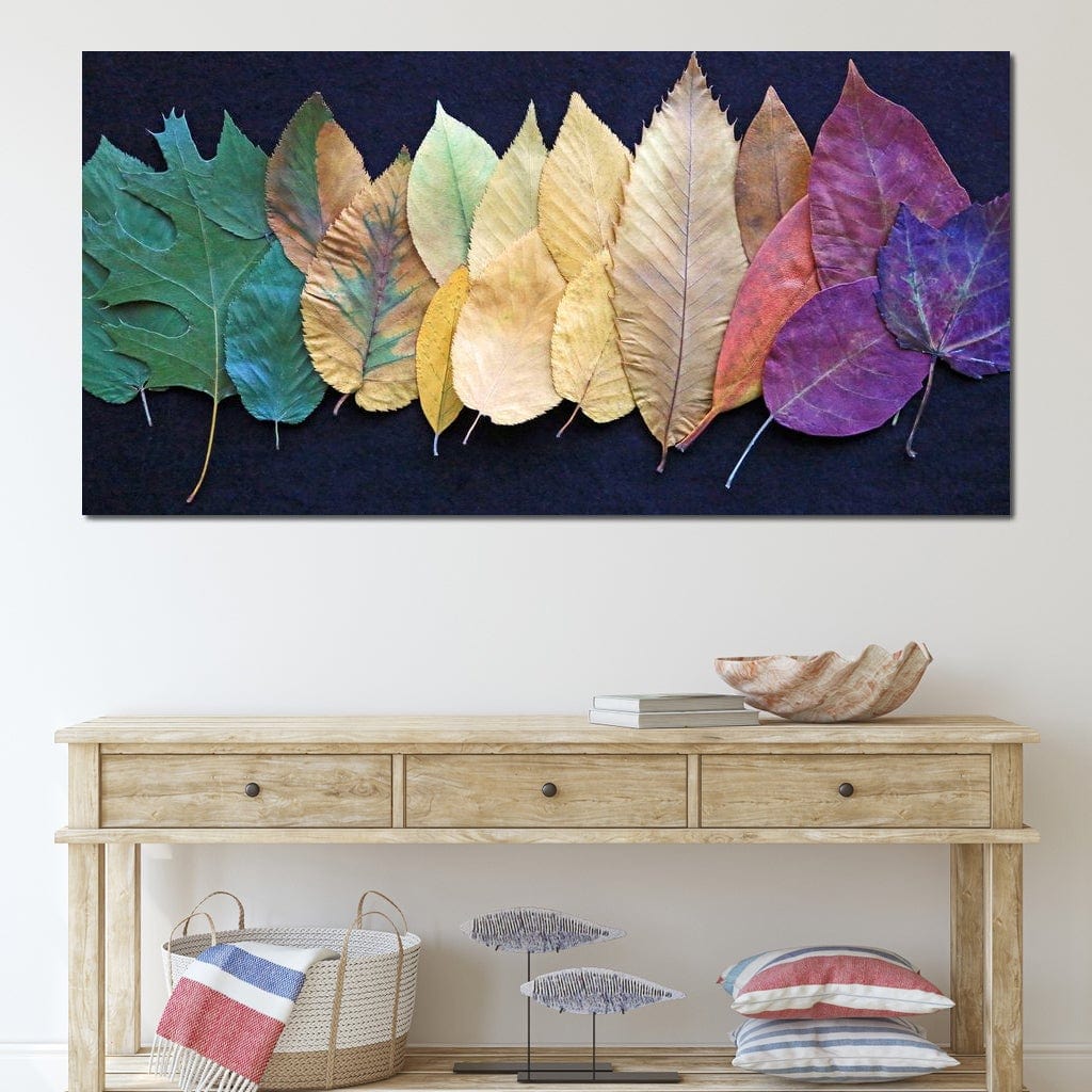 Colorful Leaves Canvas Wall Art