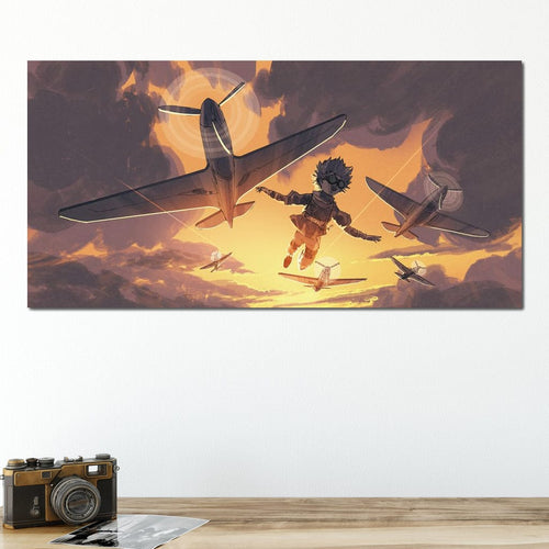 The Boy Flying Canvas Wall Art