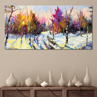 Winter Wood Canvas Wall Art
