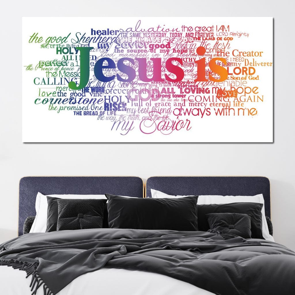 Jesus Is Canvas Wall Art