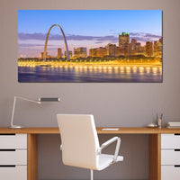 St Louis Skyline Canvas Wall Art
