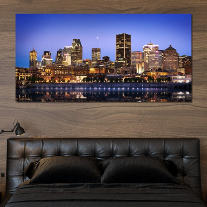 Montreal Skyline Canvas Wall Art