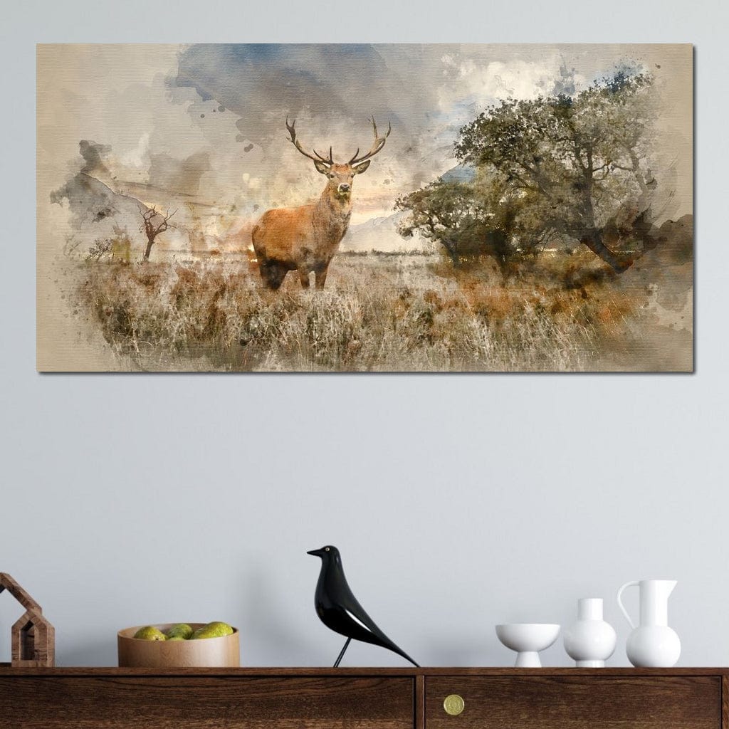 Red Deer Canvas Wall Art