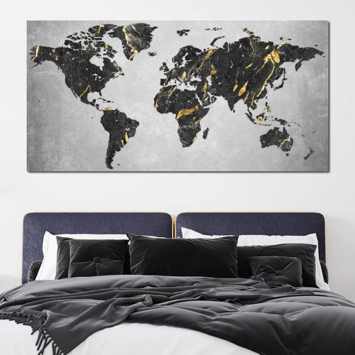 World Map 5 - Mateo Canvas Wall Art