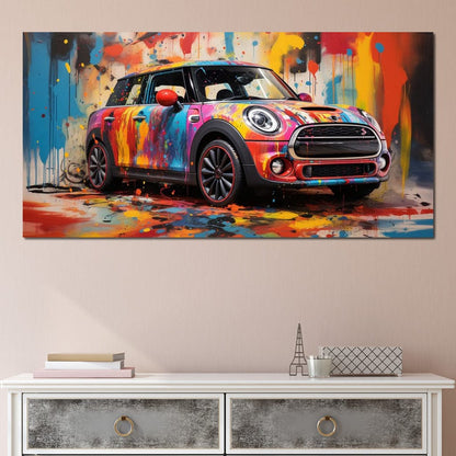 Mini Coop Canvas Wall Art