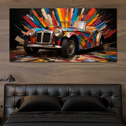 MG Roadster Canvas Wall Art