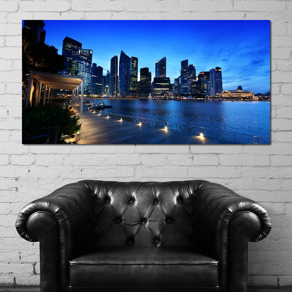 Singapore Skyline Canvas Wall Art