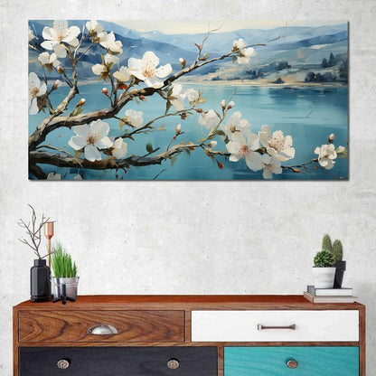 Blooming Almond Tree 1 Canvas Wall Art