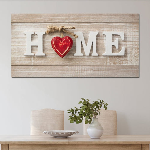 Home Is Where The Heart Is Canvas Wall Art