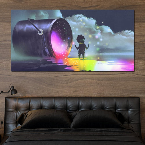 Puddle of Ink Canvas Wall Art
