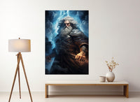 Zeus Canvas Print – Greek Mythology Art | Framed Gallery Wrapped Cotton Canvas