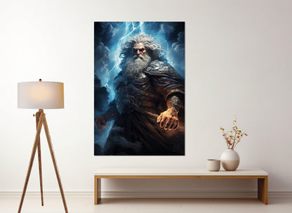 Zeus Canvas Print – Greek Mythology Art | Framed Gallery Wrapped Cotton Canvas