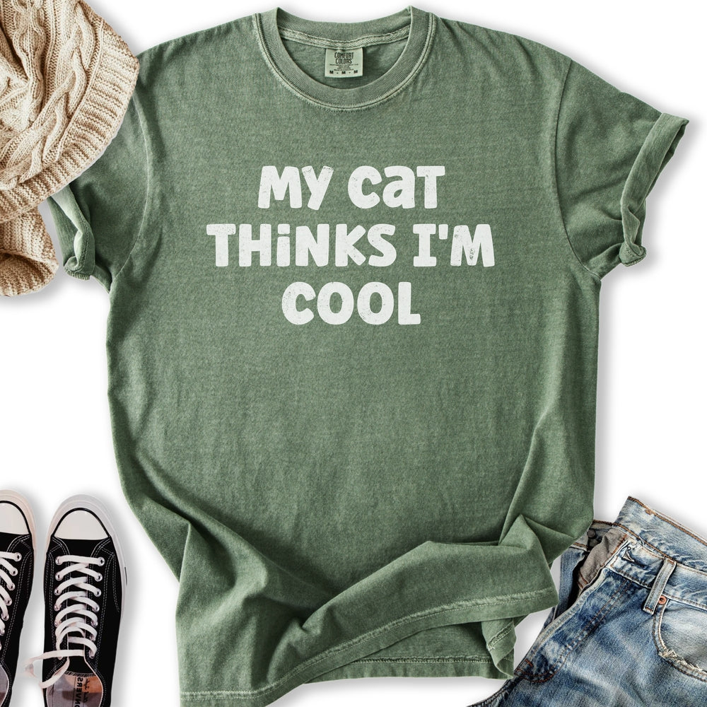 Cat Thinks I'm Cool Relaxed Tee