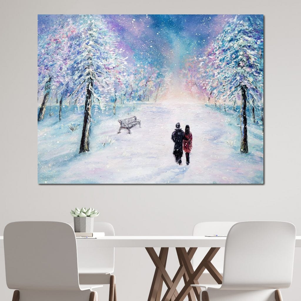 Winter Walk Canvas Wall Art
