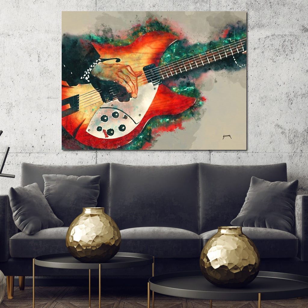Tom Petty's Electric Guitar Canvas Wall Art