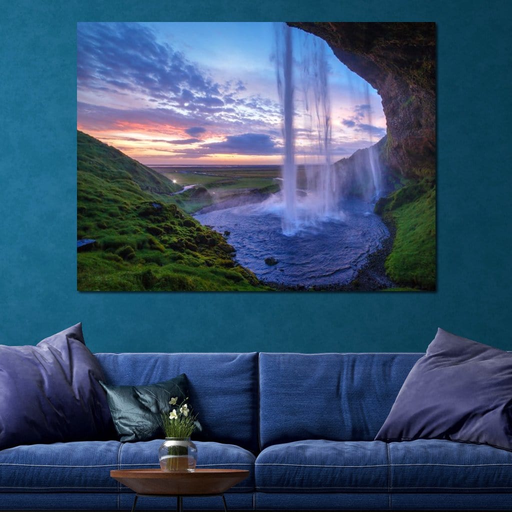 Seljalandsfoss Waterfall Canvas Wall Art