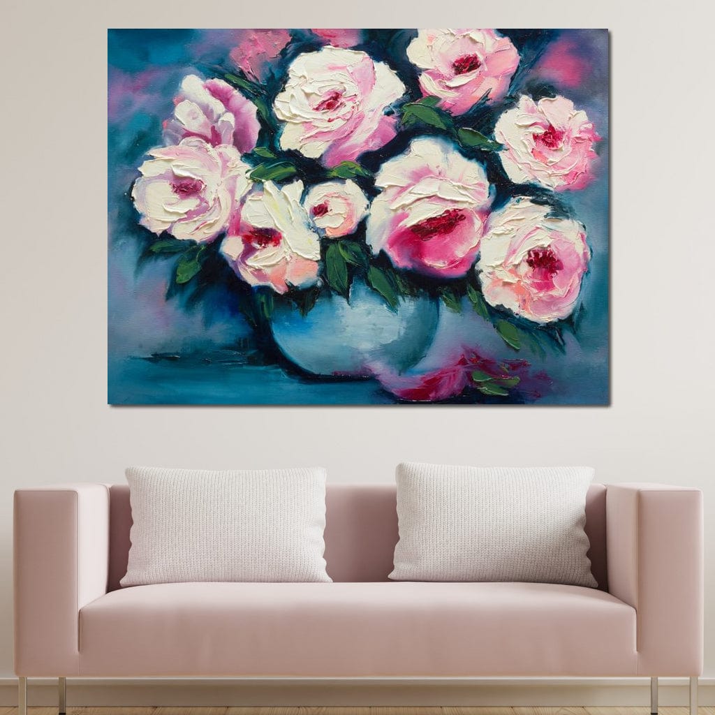 Beautiful Peonies Canvas Wall Art