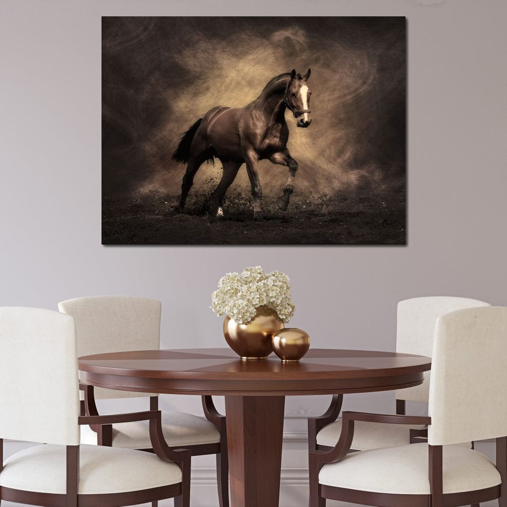 Brown Horse Canvas Wall Art