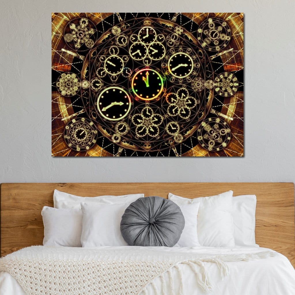 Circles of Time Canvas Wall Art