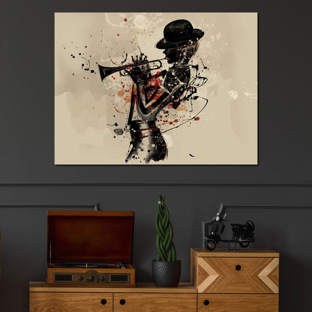Trumpeter Canvas Wall Art