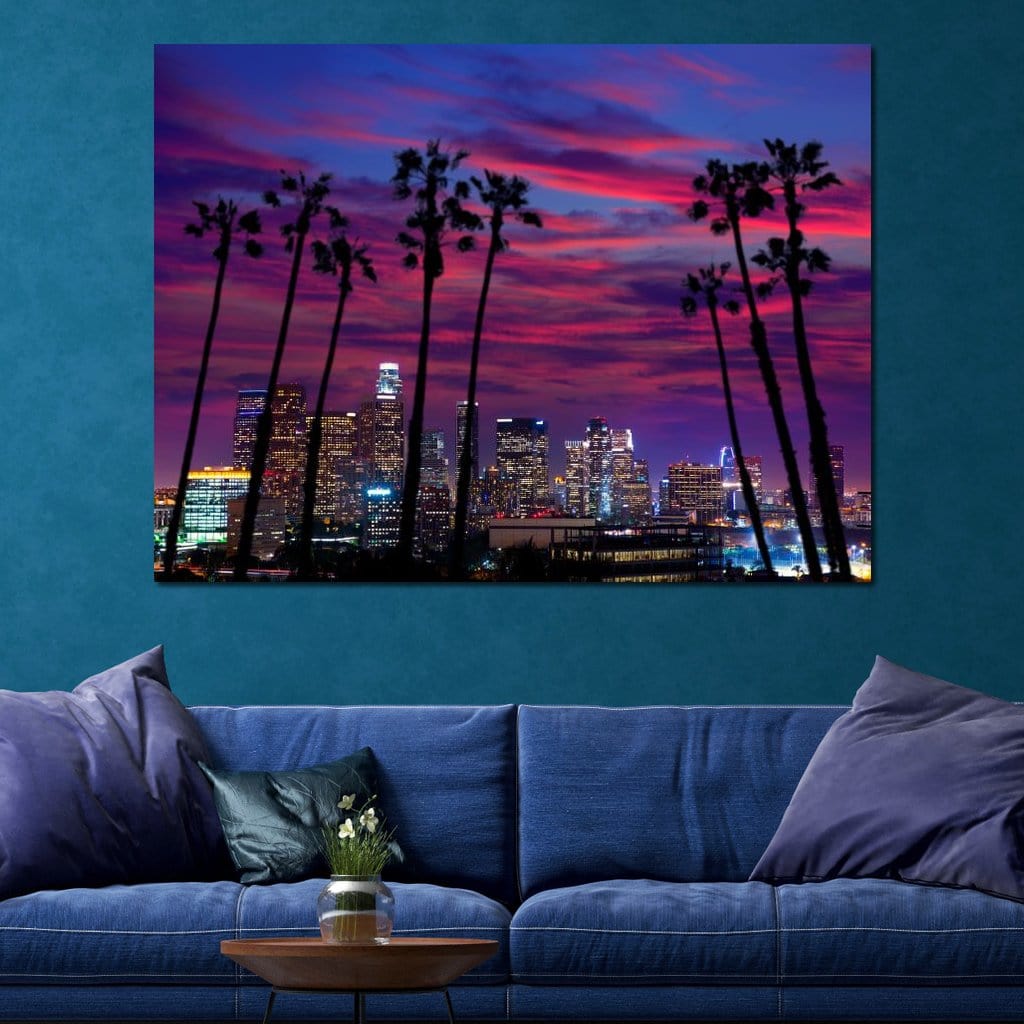 Downtown LA Canvas Wall Art