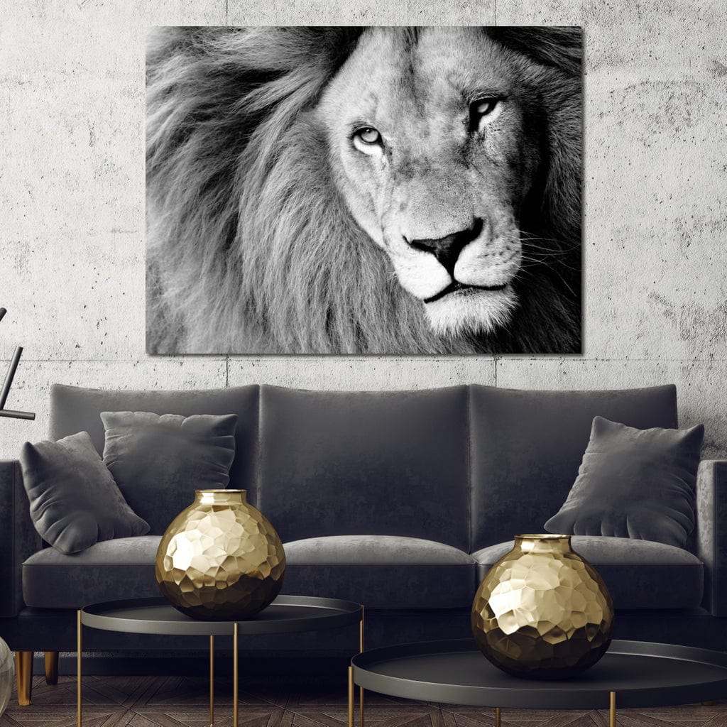 Lion Portrait Canvas Wall Art