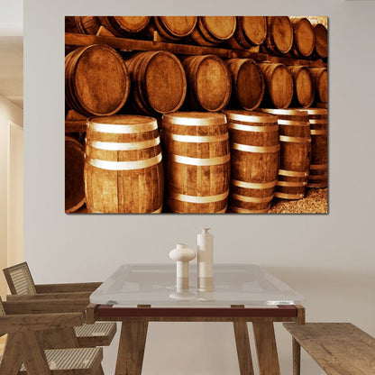 Tequila Barrels Canvas Wall Art