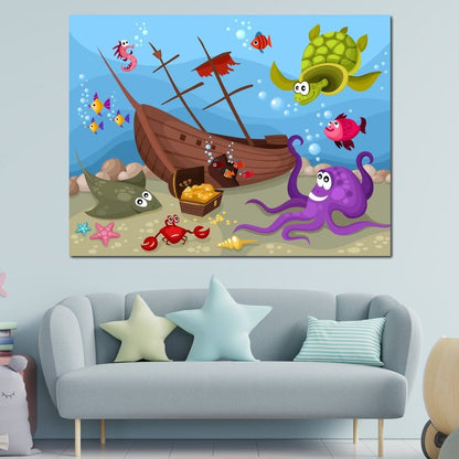 Sunken Treasure Canvas Wall Art