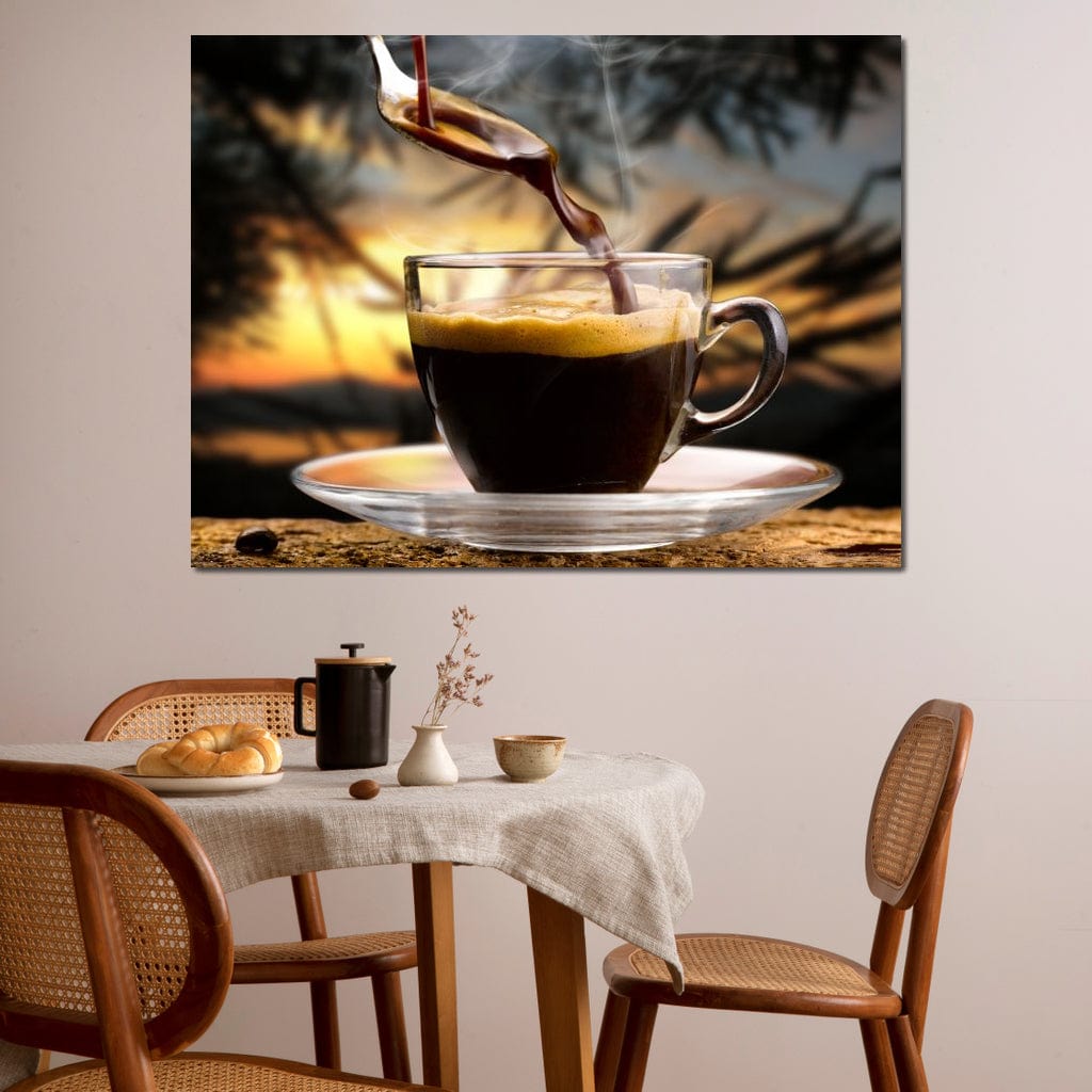 Hot Coffee Canvas Wall Art