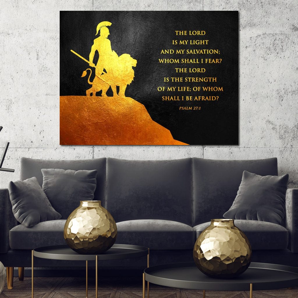 Psalm 27:1 Canvas Wall Art